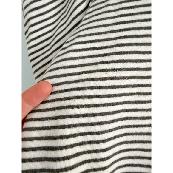 By the River | Striped Contrast Puff Sleeve Sweatshirt | Sz S - Picture 8 of 9